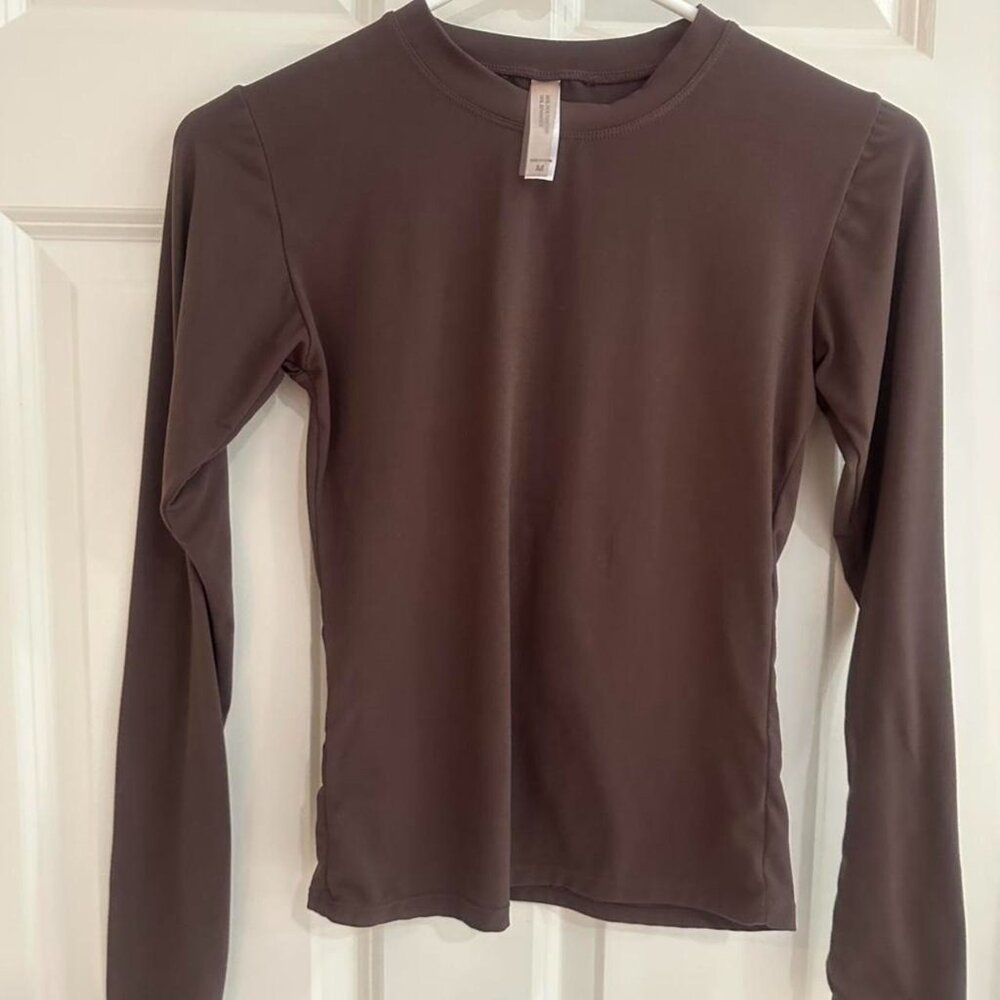 Brown Long Sleeve Top